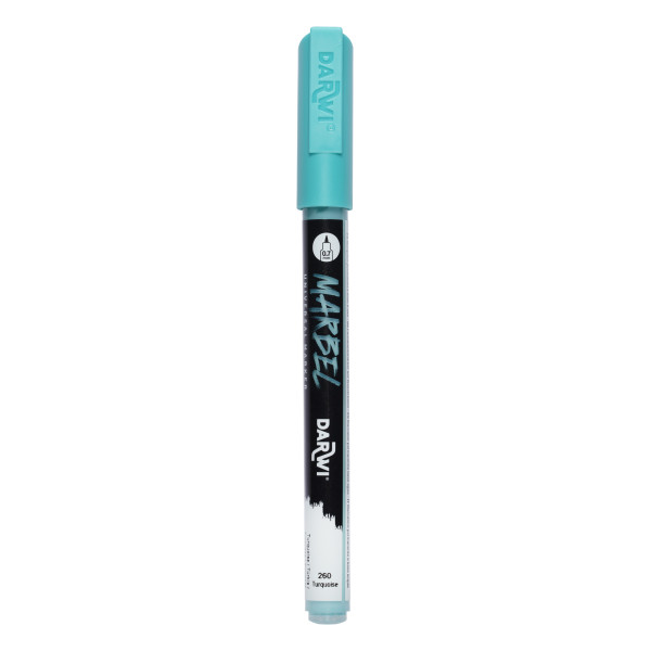 photo-Marqueur - Peinture acrylique - Turquoise - Permanent - Pointe 0,7mm - Marbel - Darwi