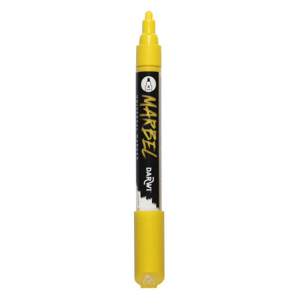Marqueur - Peinture acrylique - Jaune soleil - Permanent - Pointe ronde 1mm - Marbel - Darwi