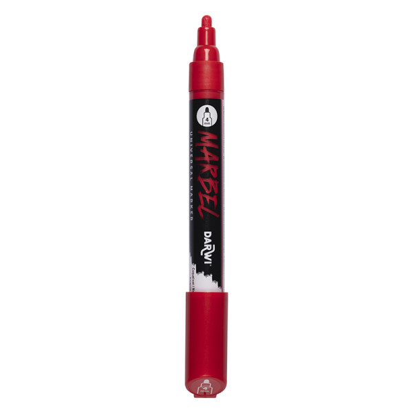 Marqueur - Peinture acrylique - Coquelicot - Permanent - Pointe ronde 1mm - Marbel - Darwi
