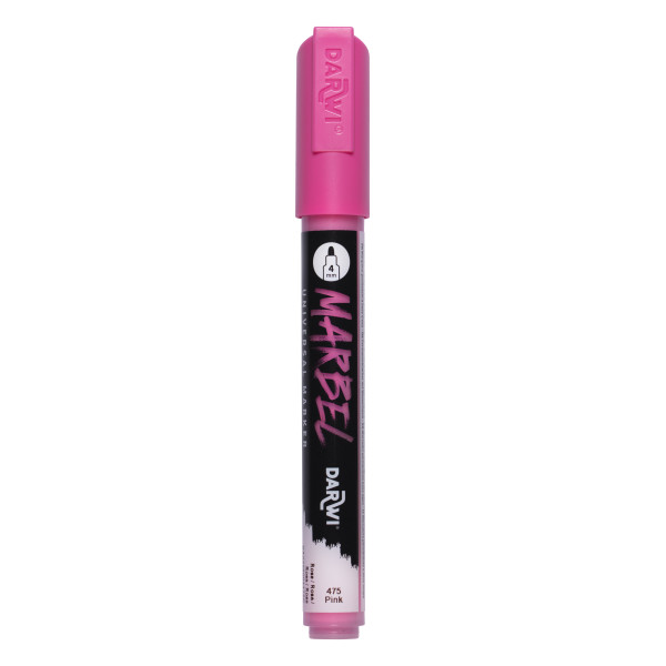 photo-Marqueur - Peinture acrylique - Rose - Permanent - Pointe ronde 1mm - Marbel - Darwi