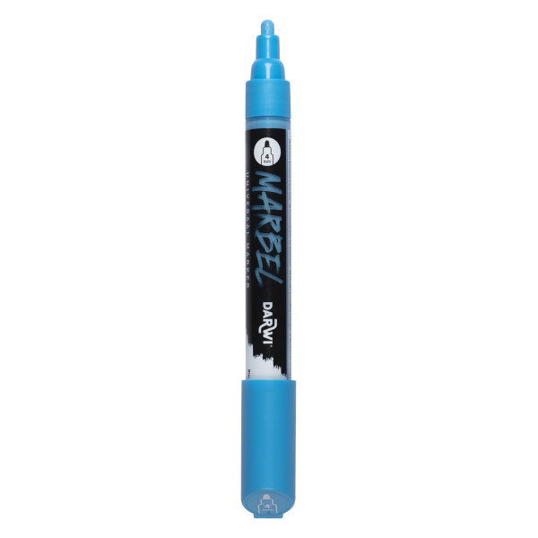 Marqueur - Peinture acrylique - Bleu - Permanent - Pointe ronde 1mm - Marbel - Darwi