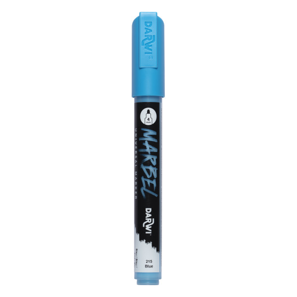 photo-Marqueur - Peinture acrylique - Bleu - Permanent - Pointe ronde 1mm - Marbel - Darwi