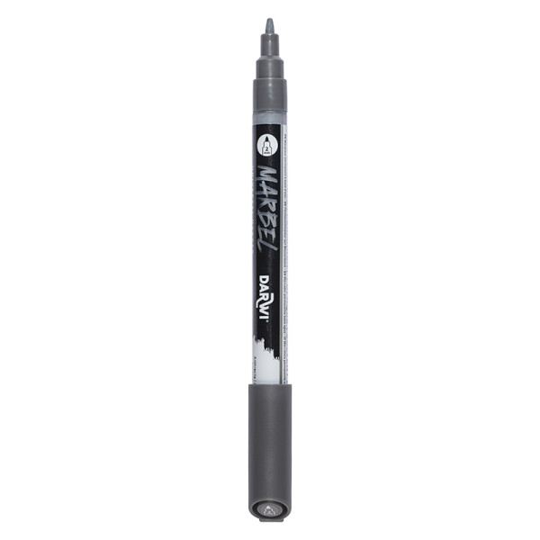 Marqueur - Peinture acrylique - Anthracite - Permanent - Pointe fine 2mm - Marbel - Darwi