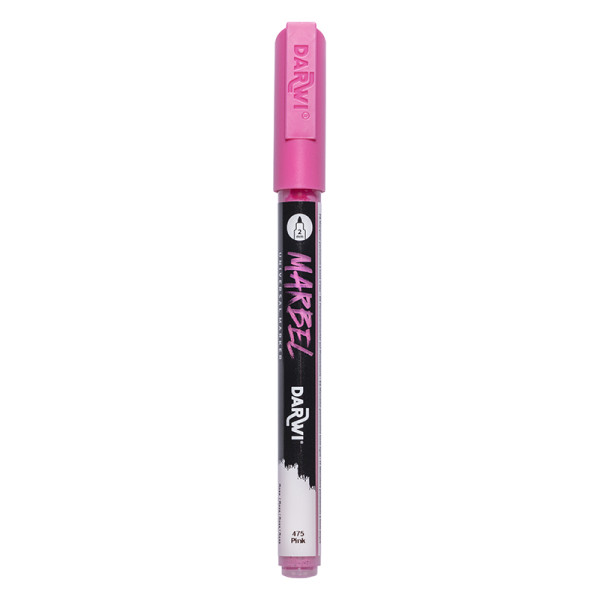 photo-Marqueur - Peinture acrylique - Rose - Permanent - Pointe fine 2mm - Marbel - Darwi