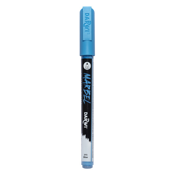 photo-Marqueur - Peinture acrylique - Bleu - Permanent - Pointe fine 2mm - Marbel - Darwi