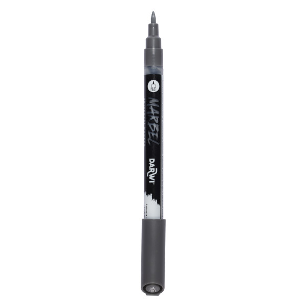 Marqueur - Peinture acrylique - Anthracite - Permanent - Pointe 0,7mm - Marbel - Darwi