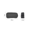 Trousse - 3 compartiments - Noir - Scolaire - Rectangulaire - 22x11x6,5 - Milan