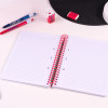 Cahier - A5 - Petits carreaux - Spirales - 80 feuilles - Couverture rigide - Rose
