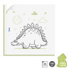 Cahier de coloriage - Enfant - Dinosaures - 20 dessins à colorier - Dès 4 ans