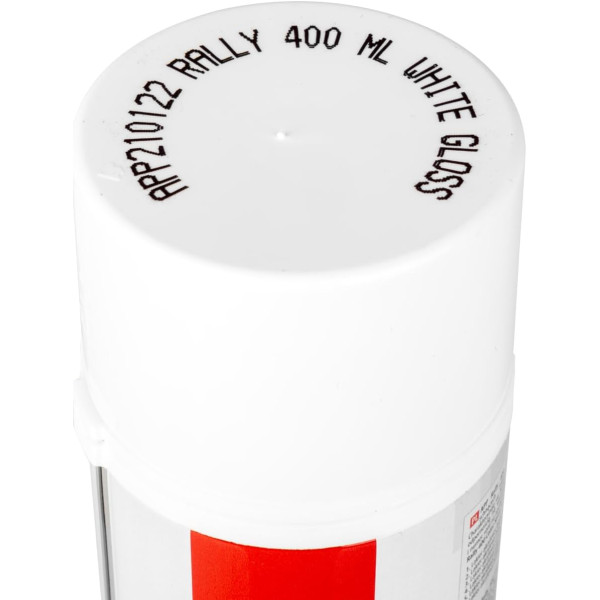Bombe de peinture - Blanc - Brillant - Acrylique - Carrosserie - APP - Rally 400 - 400ml
