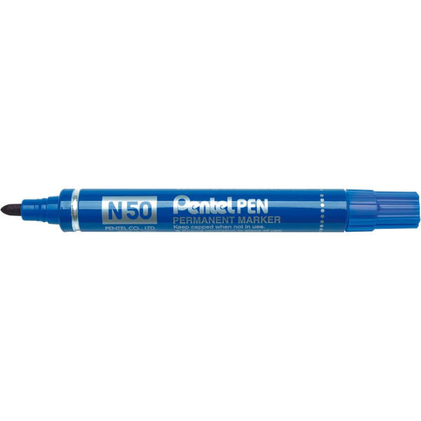 photo-Marqueur - Bleu - Indélébile - Permanent - Pointe ogive - Pentel - Pen N50