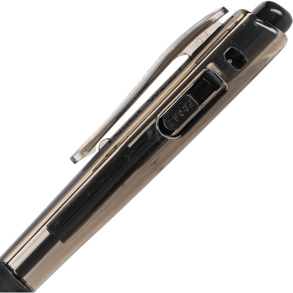 Stylo bille - Noir - Rétractable - Pointe large 1mm - Ergonomique - Pentel - Wow !