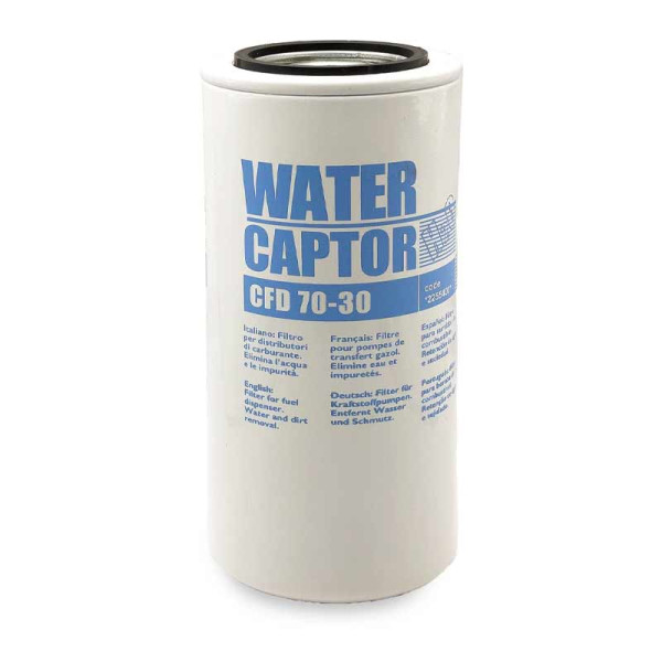 photo-Cartouche - Filtre - Pour pompes de transfert gasoil - Elimine eau et impuretés - 70L/min