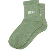 Chaussettes - Femme - Vert avec paillettes - Morue - Taille 36/42 - Humour - Cadeau