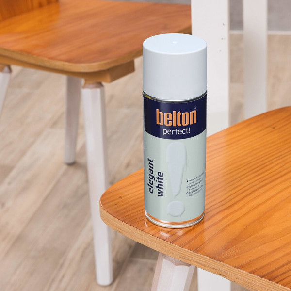 Bombe de peinture - Blanc élégant - Tous supports - Belton Perfect! - 400ml