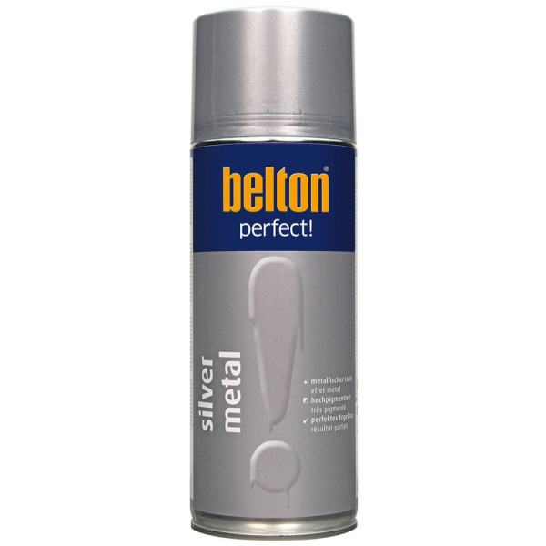 photo - Bombe de peinture - Argent métallisé - Tous supports - Belton Perfect! - 400ml