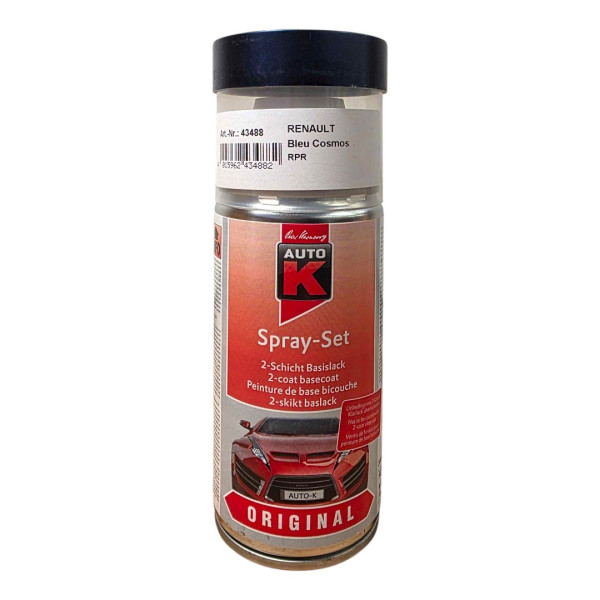 photo - Bombe de peinture pour carrosserie - Renault - RPR Bleu cosmos - 150 ml - Auto K
