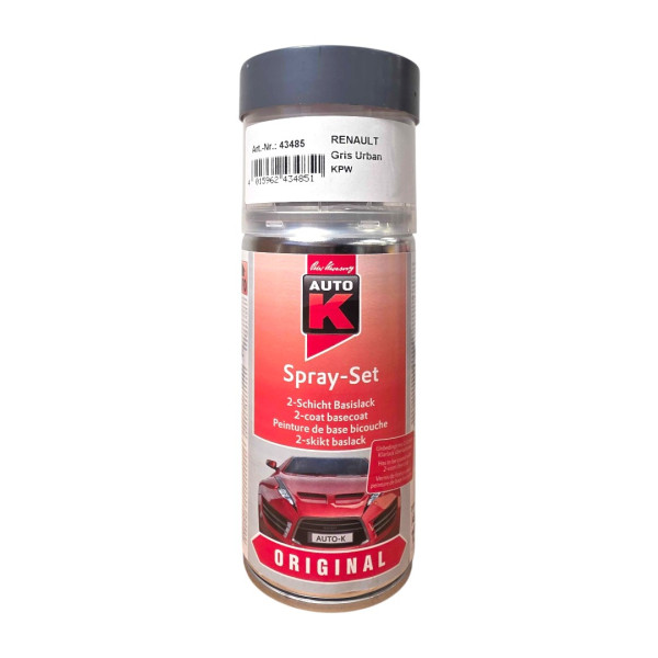 photo - Bombe de peinture pour carrosserie - Renault - KPW Gris urban - 150 ml - Auto K