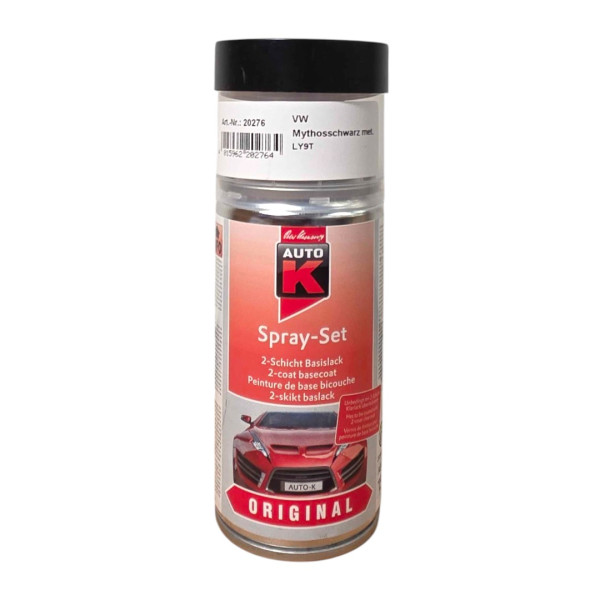 photo - Bombe de peinture pour carrosserie - Volkswagen - LY9T Mythosschwarz métallisé - 150 ml - Auto K