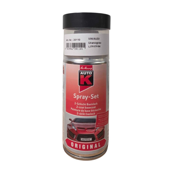 photo - Bombe de peinture pour carrosserie - Volkswagen/Audi - LI7F/L7F/5K Uranograu - 150 ml - Auto K