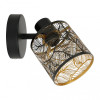 photo - Applique murale - Lampe - Spot orientable - Métal - Noir - 13,5x11x11 cm - Moderne - Salon