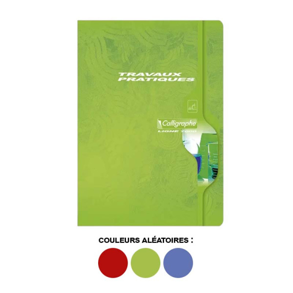 Cahier de travaux pratiques - A4 - Grands carreaux - 96 pages - Couverture en carton - Sans spirale - Clairefontaine