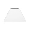 photo - Abat-jour - Carré - Blanc - Pour lampe - Base 32,5 cm - Culot E27 avec réducteur