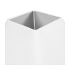 Abat-jour - Carré - Blanc - Pour lampe - Base 32,5 cm - Culot E27 avec réducteur