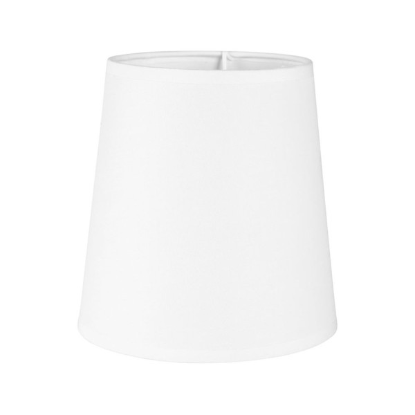 photo - Abat-jour - Conique - Blanc - Pour lampe - Base 15 cm - Culot E14 avec réducteur