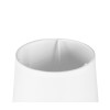 Abat-jour - Conique - Blanc - Pour lampe - Base 15 cm - Culot E14 avec réducteur