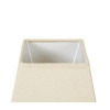 Abat-jour - Carré - Beige - Pour lampe - Base 14 cm - Culot E14
