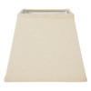 photo - Abat-jour - Carré - Beige - Pour lampe - Base 14 cm - Culot E14