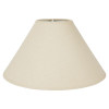 photo - Abat-jour - Rond - Beige - Pour lampe - Base 30 cm - Culot E27 avec réducteur