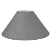 photo - Abat-jour - Rond - Gris clair - Pour lampe - Base 35 cm - Culot E27 avec réducteur