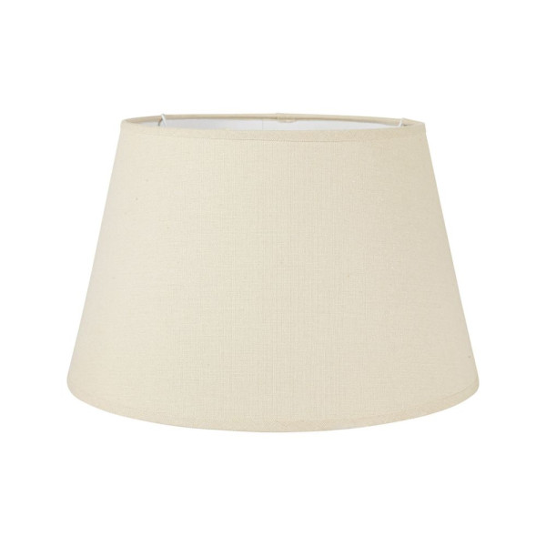photo - Abat-jour - Rond - Beige - Pour lampe - Base 35 cm - Culot E27 avec réducteur