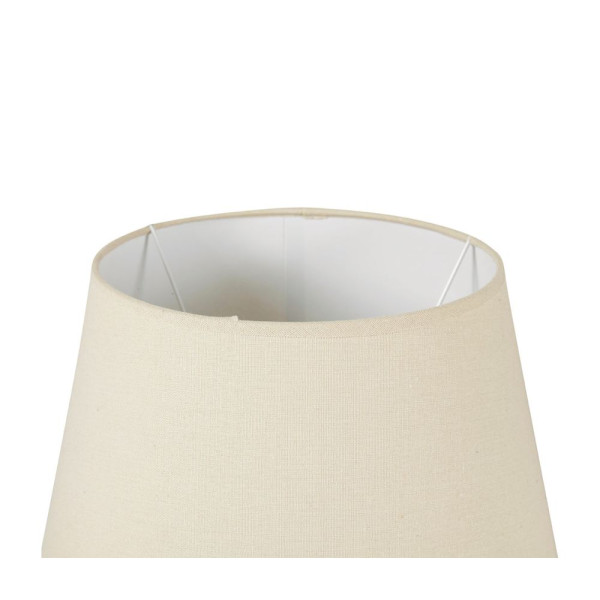 Abat-jour - Rond - Beige - Pour lampe - Base 35 cm - Culot E27 avec réducteur