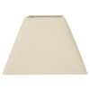 photo - Abat-jour - Carré - Beige - Pour lampe - Base 27 cm - Culot E27 avec réducteur