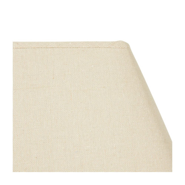 Abat-jour - Carré - Beige - Pour lampe - Base 27 cm - Culot E27 avec réducteur