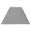 photo - Abat-jour - Carré - Gris clair - Pour lampe - Base 32,5 cm - Culot E27 avec réducteur