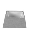 Abat-jour - Carré - Gris clair - Pour lampe - Base 15 cm - Culot E14
