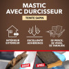 Tube de mastic à bois - Avec durcisseur - Réparation toutes tailles - Teinte sapin - 60g