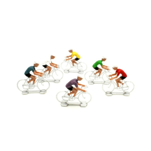 Jeu - Enfant - Cycliste - Plastique - 6 figurines
