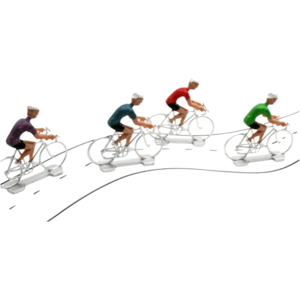 Jeu - Enfant - Cycliste - Plastique - 6 figurines