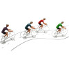 Jeu - Enfant - Cycliste - Plastique - 6 figurines