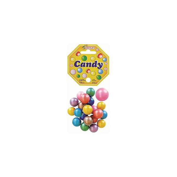 photo - Billes - Filet de 20 billes + 1 calot - Candy - Jeu - Enfant