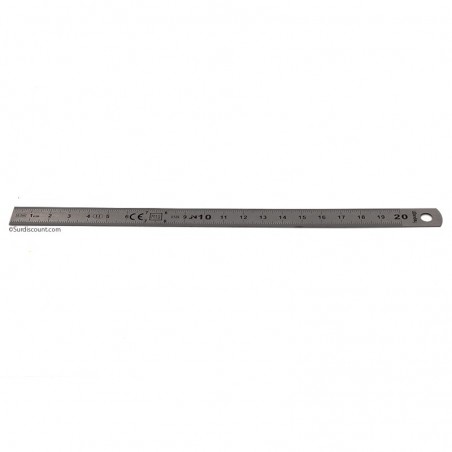 Règle Plate En Métal 20 Cm - Wonday | Surdiscount