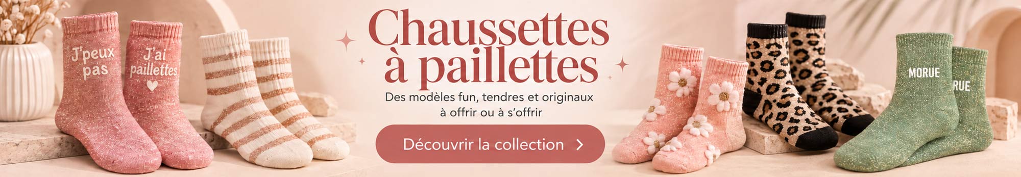 Chaussettes à paillettes