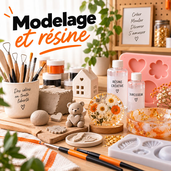 materiel pour modelage et resine