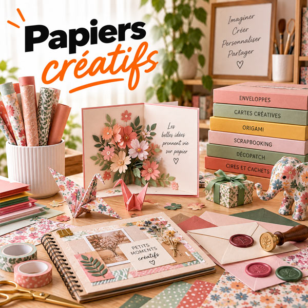 papier pour loisir creatif pas cher