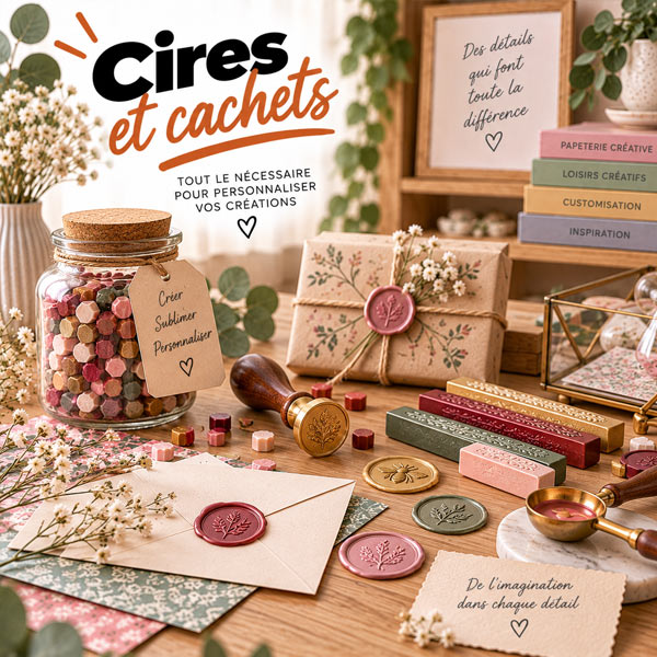 Cires et cachets loisirs créatifs